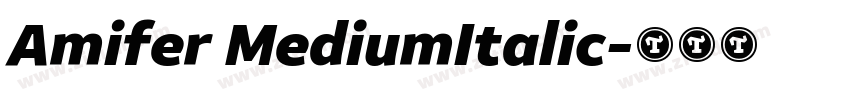 Amifer MediumItalic字体转换
